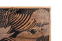 GINER Y COLOMER Tête de lit en bois massif d'acacia 166x81 cm, couleur naturelle et noir, avec nœuds et veines authentiques, livraison en 1 colis